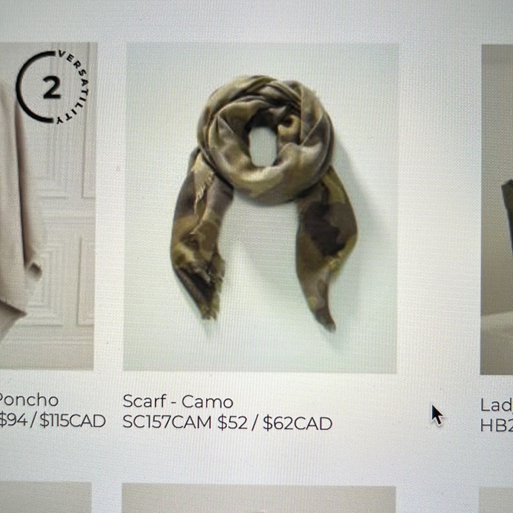 Brand new Stella & Dot Camo Scarf